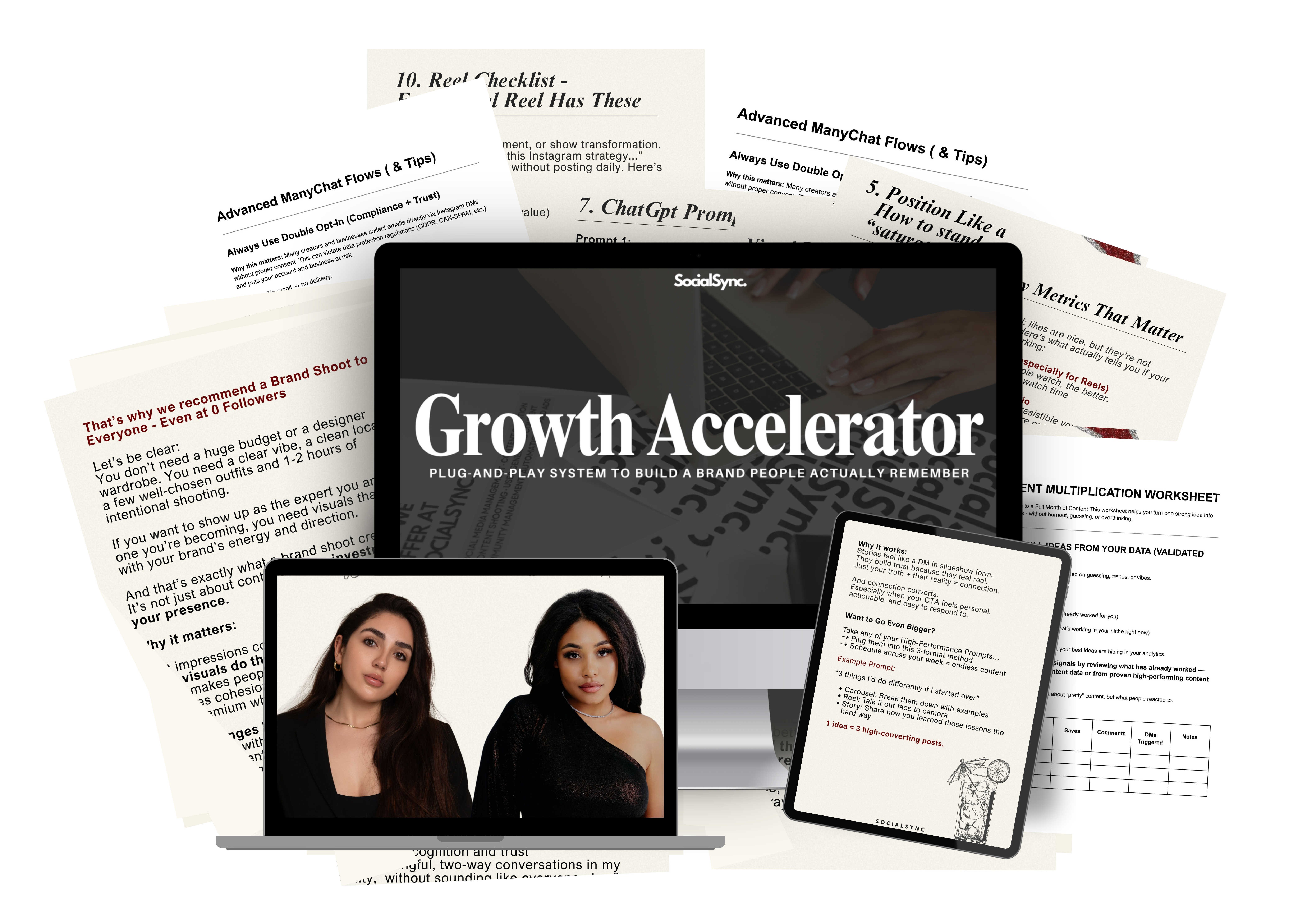 The Growth Accelerator. Plug-and-play system to build a brand people actually remember.